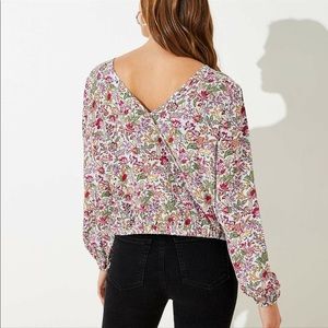 Loft Floral V back cop top